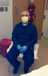 My donor life-saving hero little bro, Leason 4, who had just come to my room from his bone marrow harvest recovery to be there for the transplant.