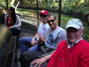 Rex, Todd and Dad cruising through the jungle.